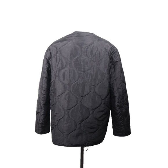 ALLSAINTS Womens 2 Black Foxi Liner Jacket AS354159R Front Button Italian Cloth - Picture 11 of 11